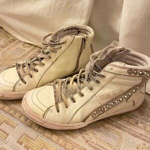 Golden Goose Size 39 White High Top Sneakers